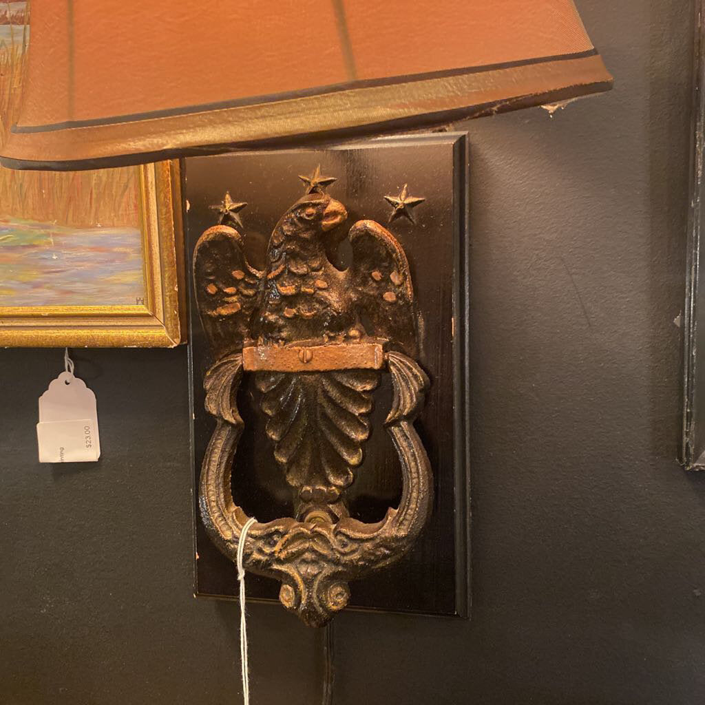Eagle door knocker lamp