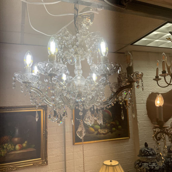 Vint. Crystal Chandelier, 20x19 in IN STORE PICK UP ONLY