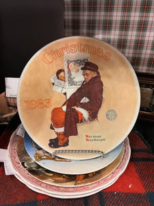 Vtg 1983 Collector's plate - Norman Rockwell Christmas