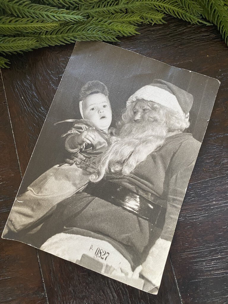 Vintage Santa Photo