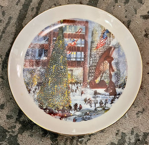 Vintage 1975 Chicago Christmas collectors plate