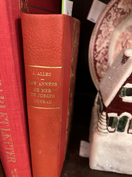 Vintage French Book - leather bound Les Annees de Mer de Joseph Conrad