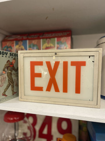 Jens Fresh Vintage ~ Vintage EXIT sign
