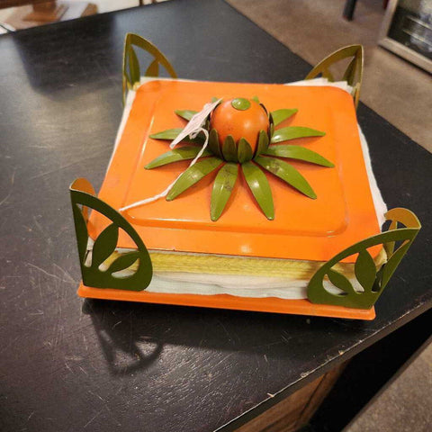 Tin napkin holder