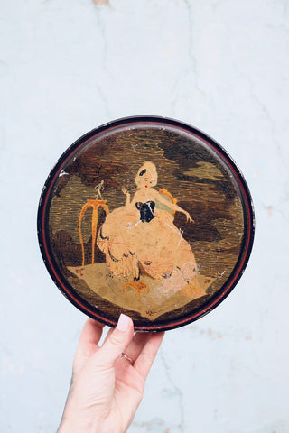 Antique boudoir chocolate tin