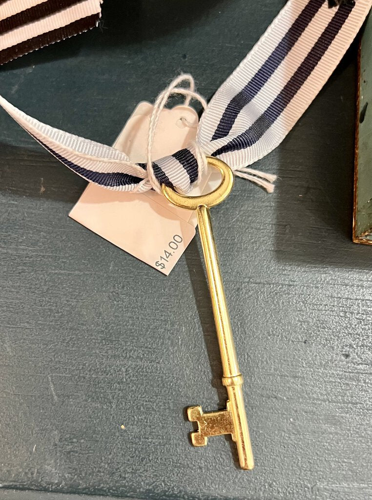 Large brass skeleton key
