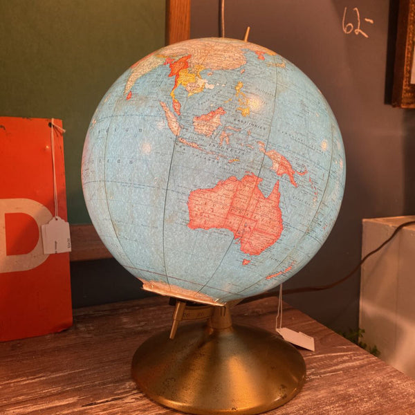 Lighted glass globe
