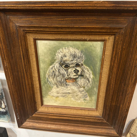 Poodle painting