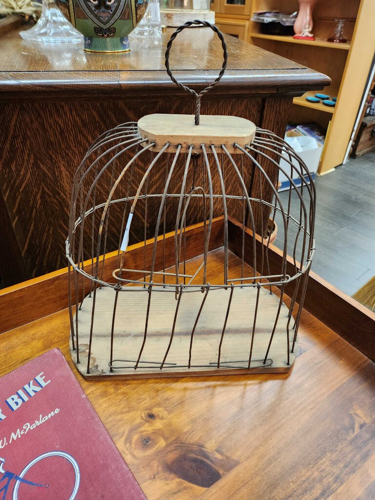 Old bird cage 12 x 6 x 14 tall