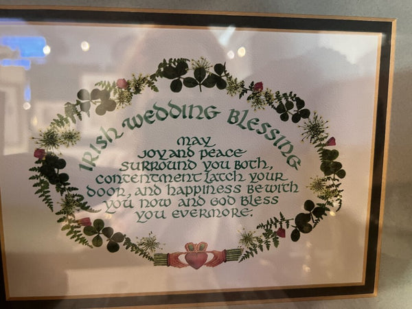 Irish Wedding Blessing art - 10x12