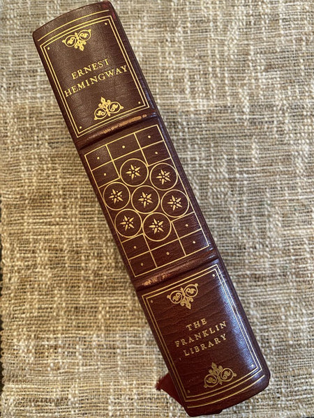 Vintage Ernest Hemingway Leather Bound Book