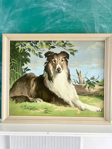 Jens Fresh Vintage ~ Vintage Lassie ~ Collie paint by number .
