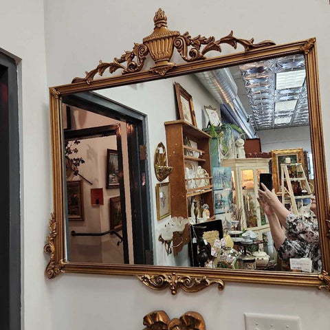 Mirror - Gold Ornate - 40"W x 40-1/2"H (in-store pickup)