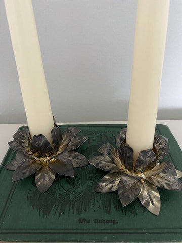 Metal Floral Candleholders