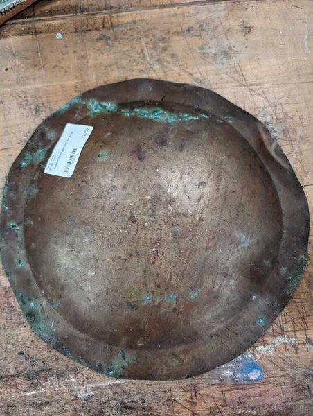 Copper hand painted art plate